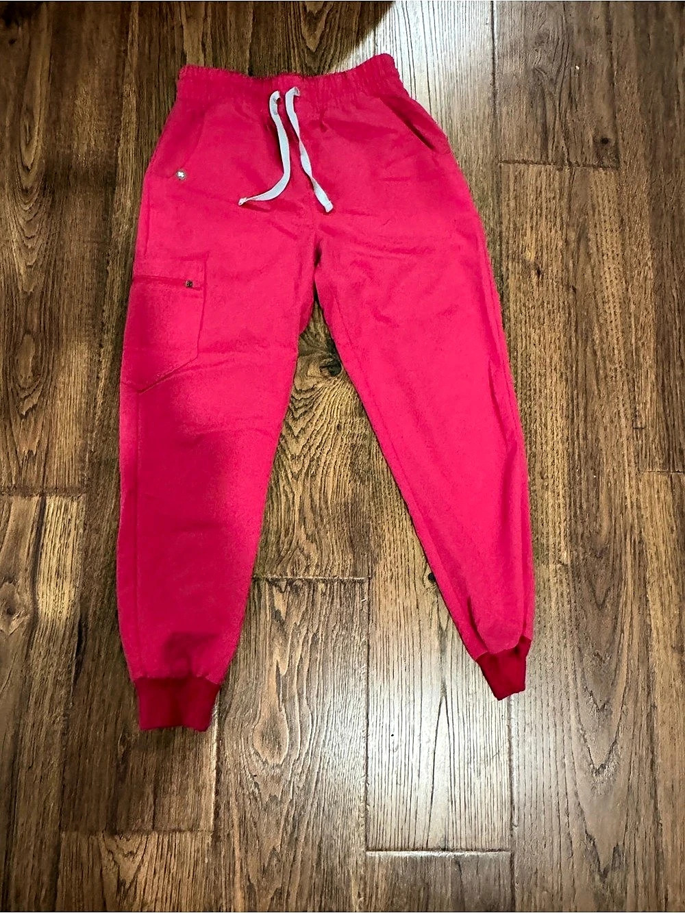 FIGS High-Waisted Jogger Pants Pink Small/Petite